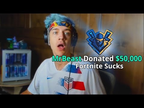 I Donated 50 000 To Ninja Fortnite