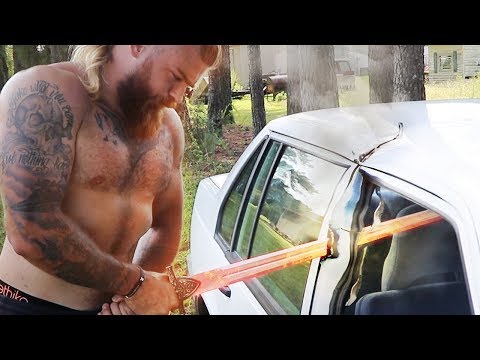 Can A Glowing 1000 Degree Sword Slice A Car In Half