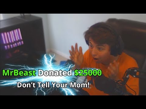 I Donated 25 000 To Random Kids Streaming Fortnite