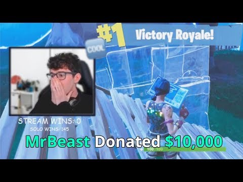 Donating 10 000 To Fortnite Streamers If They Win