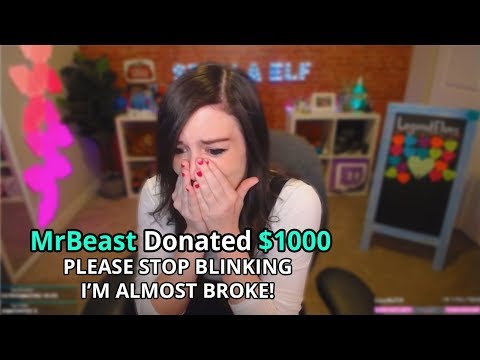 I Donated 1000 Every Time She Blinked Fortnite Streamers
