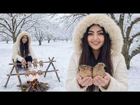 A Beautiful Snowy Day and Delicious Quail Kebab