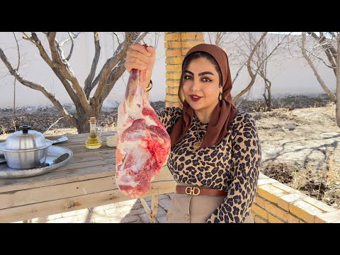 Cooking Lamb Shoulder in a Handmade Oven rural life village