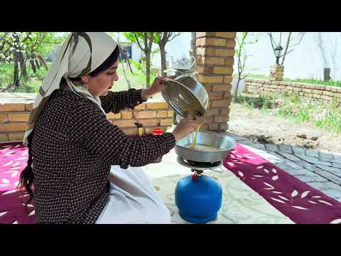 rural life village daily routine and cooking local breakfast