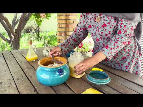 Rural daily routine and cooking delicious breakfast
