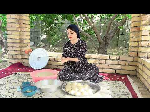 Village Life Baking traditional bread without an oven or