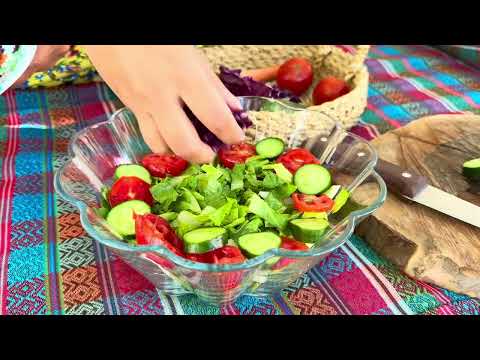 Daily routine of a village girl and cooking a delicious
