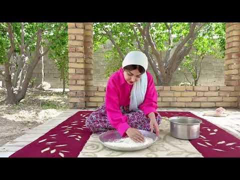 rural life I cooked Ghormeh Sabzi the most popular Iranian