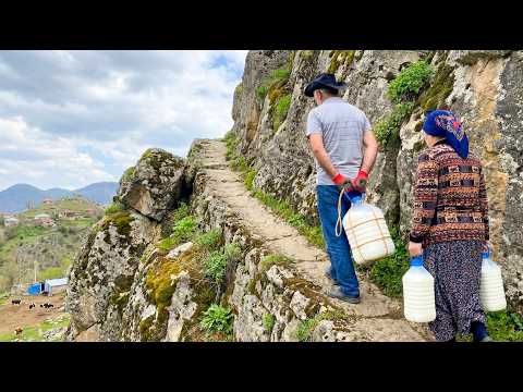 Dangerous Path An Elderly Couple Takes 40 Litres of Milk
