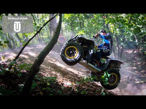 Unbelievable Hill Climb ATV Rollover Dangerous Crash