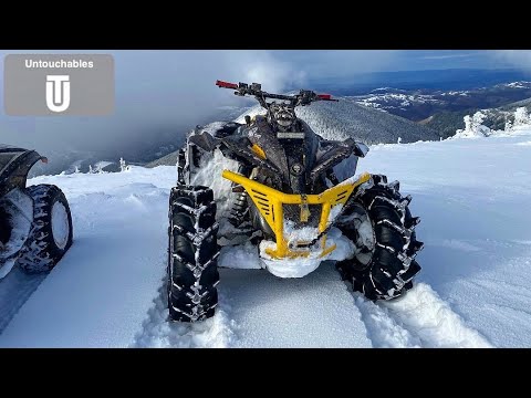Deep Snow Ride Crazy View From The Top Of The World Can Am