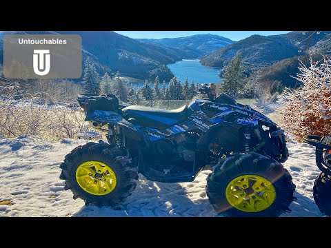 Amazing Winter Ride In a Beautiful Landscape ATV Escaping