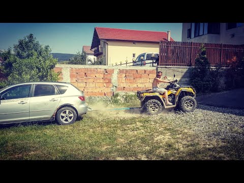 WOW Car Crashes Into ATV