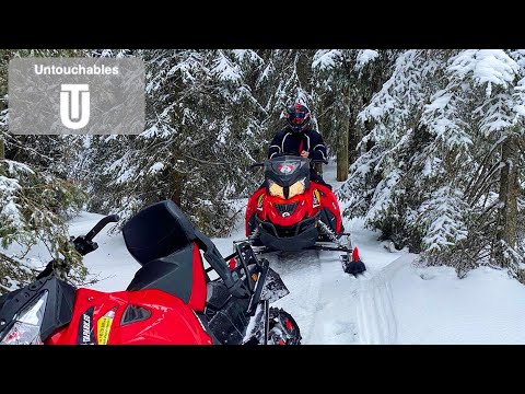First Ride On a Can Am Ski Doo Snowmobile I Rented a BRP