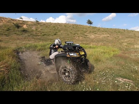 Digging Mud With Can Am and Arctic Cat