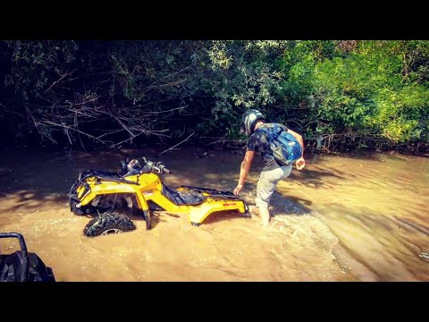 Stuck In Deep Water Can am Outlander Polaris Kawasaki