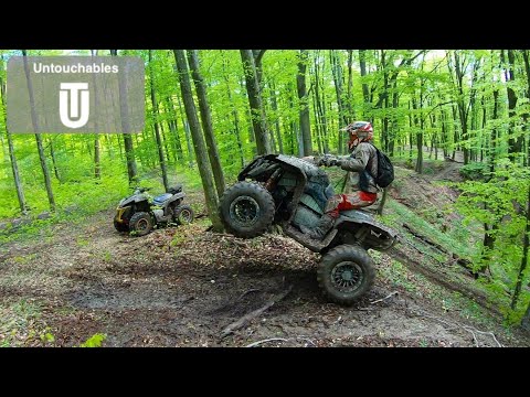 Craziness On Four Wheelers Extreme ATV Hill Climb Ride