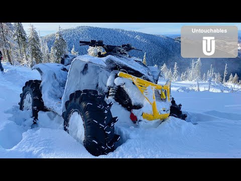 Deep Snow How Far Can We Make It Can Am Renegade Outlander