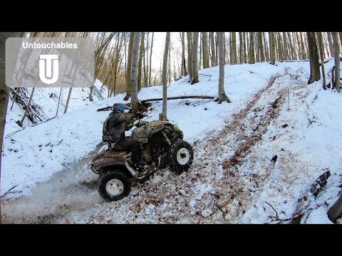 Killer Hill Climb I Have Problems On A Snowy Steep Hill ATV