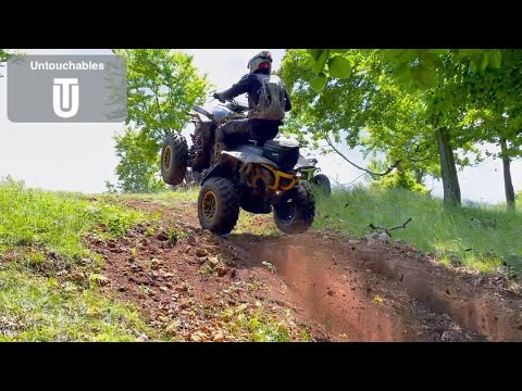 Wheelie Having Loads Of Fun On A Hard Track Extreme ATV Ride