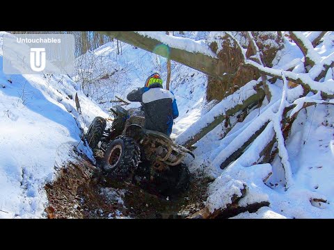Extreme Ride With a Blue Beauty On a Flat Tire and My ATV