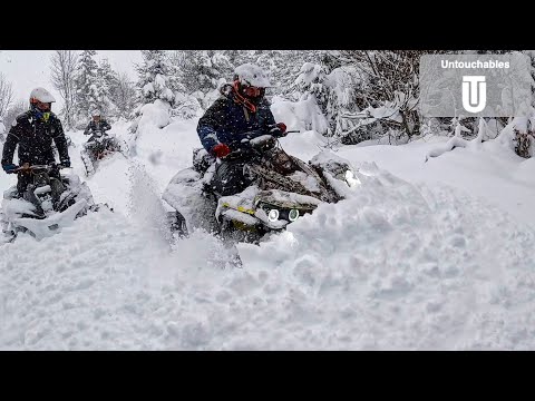 DEEP SNOW RIDE Broken Drive Shaft Can Am Renegade