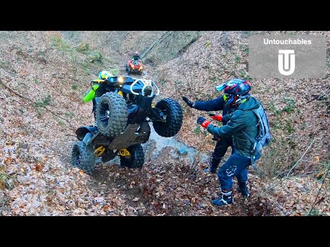 Awesome Wheelie Rocky Ditch Ride Sprinkled With Steep Hill