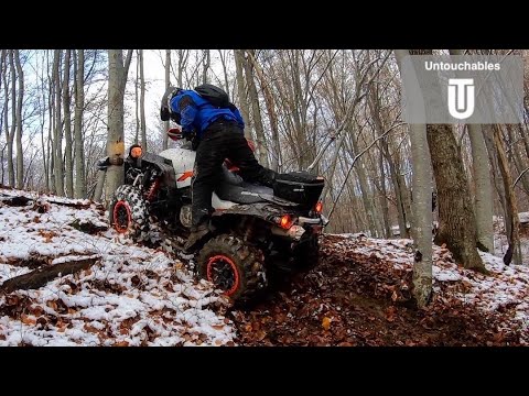 Stuck On A Steep Hill Winter Is Coming Awesome ATV Ride