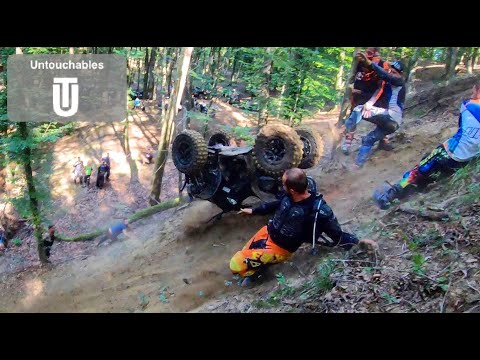 Pushing Hill Climb To The Limit Huge ROLLOVER Brave Riders