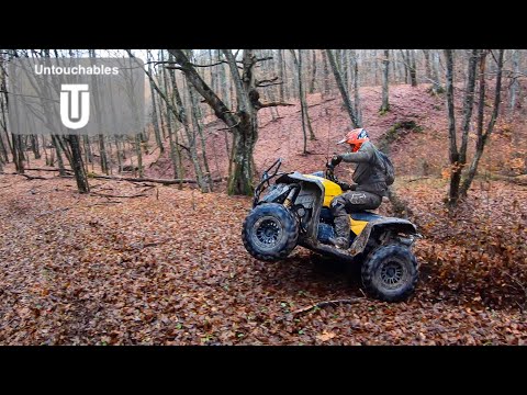 Struggling on a Dangerous Steep Hill Epic Trail Ride