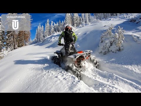 Frozen Playground Deep Snow Ride Can Am Renegade