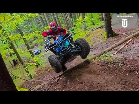Extreme Hill Climb Ride Exploring New Trail