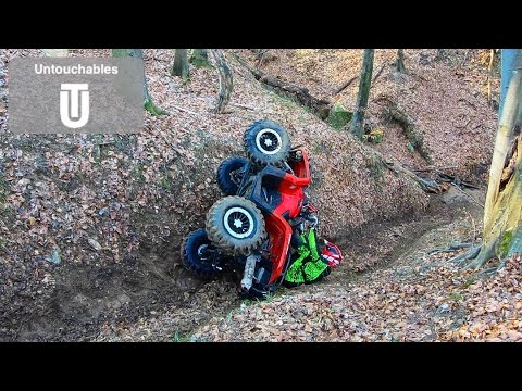 Can Am Outlander Rollover Hardcore ATV Ride Crazy CRASH