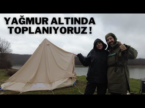 Ömerli Barajı Kampında Son Günümüz Çadırı Sırılsıklam
