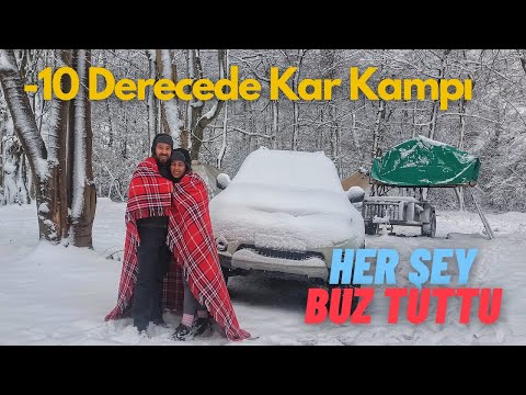 10 Derecede Kar Kampı Zemheri Kampı Kar Kampında Araç Üstü