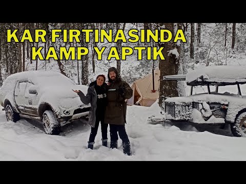 İstanbul da Bolu yu Aratmayan Kar Yağışında Kamp Yaptık Kar