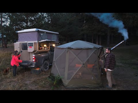 4 DERECEDE PICK UP CAMPER İLE SOBALI KAMP