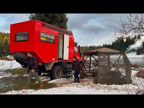 DONMUŞ GÖL KENARINDA KARAVAN KAMPI