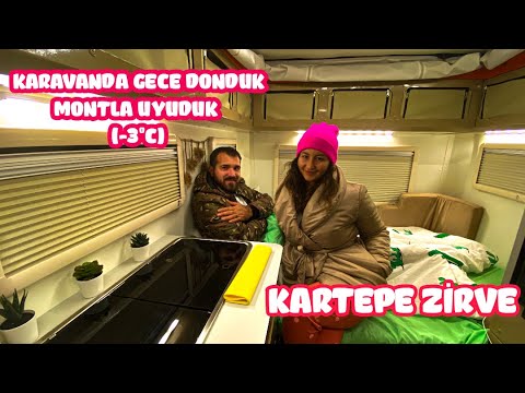 Karavanımızla İlk Kampımız Isıtıcımız Çalışmadı Donduk