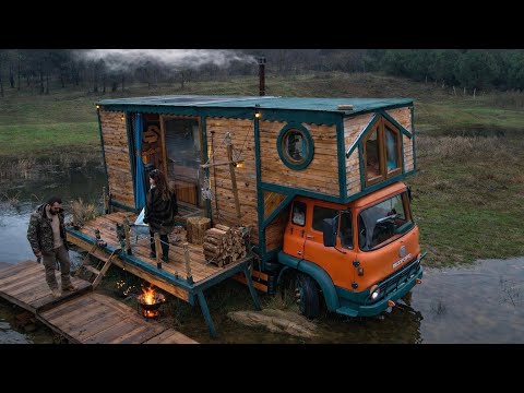 2 Dev Karavanla 2 Farklı Gölde Yağmur Kar Kampı