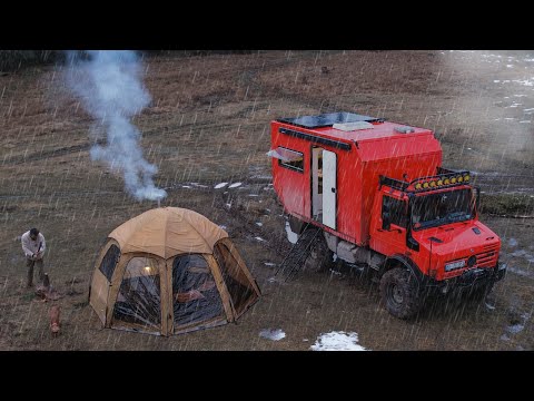 KAMYON KARAVANLA EV KONFORUNDA KAMP