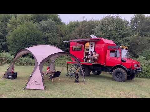 OFF ROAD KARAVANLA YAĞMURDA YAYLA KAMPI