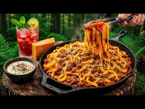 Fresh Pasta Over an Open Fire Rustic Outdoor Cooking