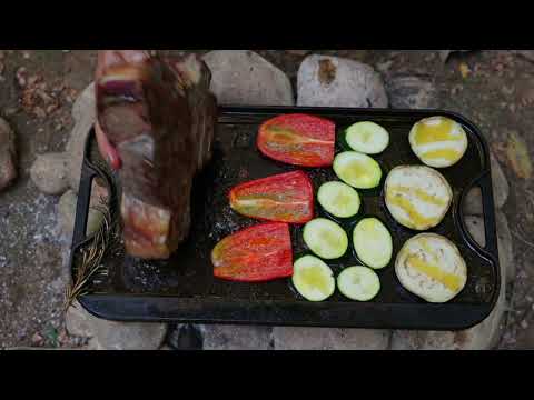 Outdoor Cooking Perfection Whiskey Steak on Fire