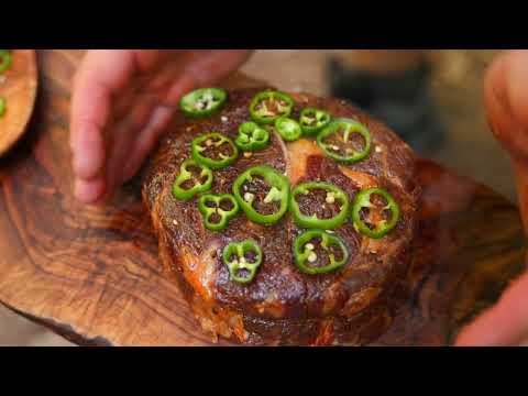 Epic Campfire Steak 300 Cheese Wheel Pasta Bushcraft Cooking