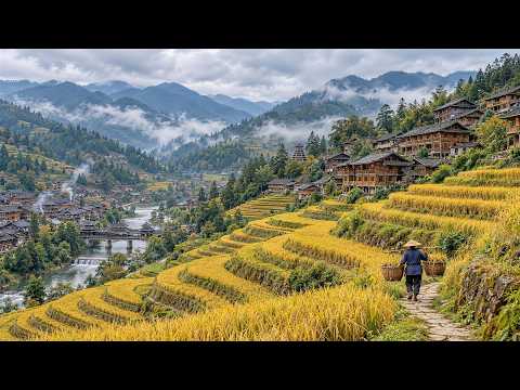 A Hidden Mountain Village in China A Golden Autumn Paradise