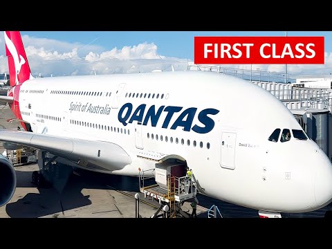 Qantas A380 First Class from Sydney to Singapore Full