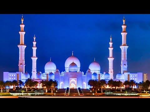 Sheikh Zayed Grand Mosque Abu Dhabi Day Night Views 4K Full