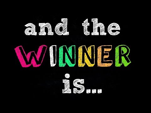 Ο νικητής της μεγάλης κλήρωσης The great giveaway winner