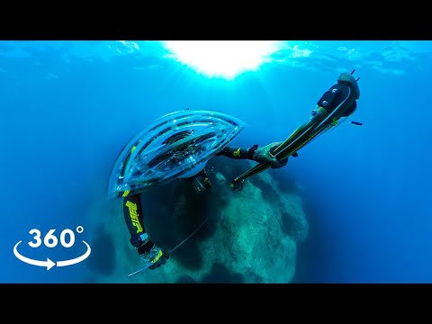 Spearfishing The Ionian Sea 360 VR Experience Underwater